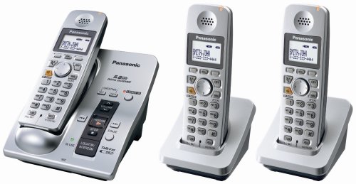 Panasonic KX-TG6053S 5.8 GHz FHSS Expandable Digital Cordless Phone System with 3 Handsets