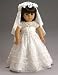 Wedding or Communion White Lace Dress and Veil for 18 American Girl Dolls