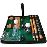 Golf Wooden Club Putter/Putting Set and Case Outdoor Living