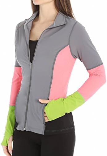 Spanx Active Women's Mod Bod Jacket Black/Pink Pow Outerwear