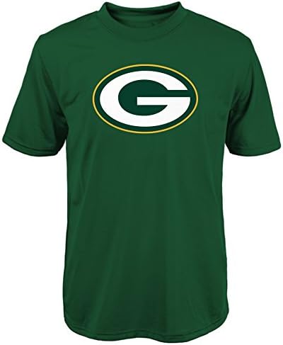 NFL Green Bay Packers Youth Short Sleeve Team Logo Poly Tee (Age 4-18)