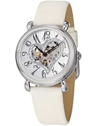 Stuhrling Original Womens 109SW2.01.set Amour Aphrodite Cupid II Automatic Skeleton Swarovski Crystal Silver Tone Strap Set Watch