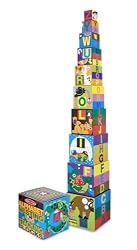 Melissa & Doug Alphabet Nesting and Stacking Blocks