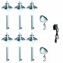 Westinghouse 420628-41P HI-Intensity LED Landscape Lighting Set, 8 Piece (6 Pathlights and 2 Spotlights )