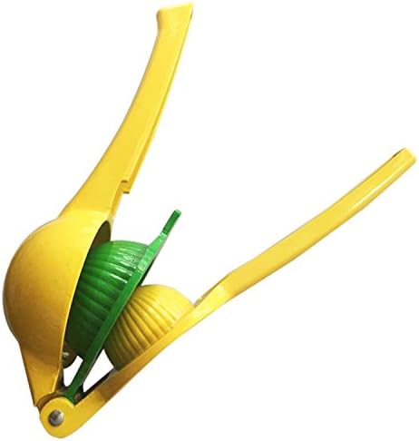 Life Fans Enameled Aluminum Lemon Lime Orange Manual Squeezer - Durable Citrus Press- Unique 2 Bowls Built In 1 Hand Citrus Press Juicer