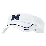 Nike Michigan Wolverines White Swoosh Visor