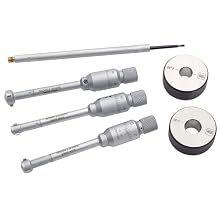 Brown & Sharpe 599-290-10 Intrimik Inside Micrometer Set, 0.430-0.790" Range, 0.001mm/0.00005" Graduation, +/-0.00016" Accuracy (6 Piece Set)