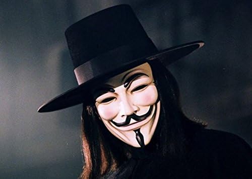 Onebest 5pcs V For Vendetta Mask Guy Fawkes Halloween Masquerade Party Face