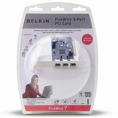 belkin firewire 3 port pci card-Belkin FireWire 3-Port PCI Card Images