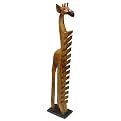 Carved Giraffe CD Holder