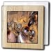 Perkins Designs Abstract - Abstract Void metal rings in a colorful and reflective digital 3D world - Tile Napkin Holders