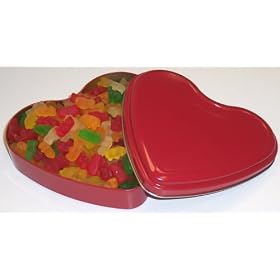 Scott's Cakes Gummie Bears in a Heart Shape Tin