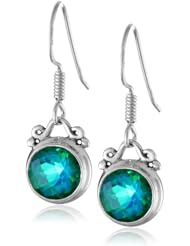 Sajen Sterling Silver Caribbean Quartz Drop Earrings