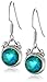 Amazon Collection Sterling Silver Caribbean Quartz Drop Earrings