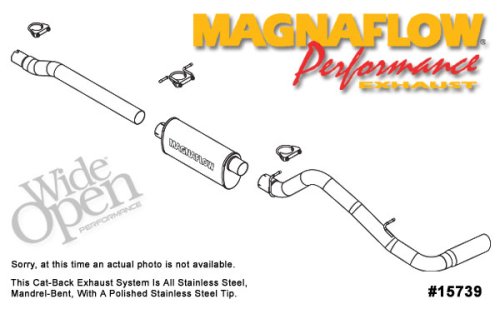 MagnaFlow 15739 Stainless Steel 3" Single Cat-Back Exhaust System