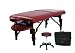 Ironman Delta Spa Table with Carry Case and Massage Stool (Burgundy)