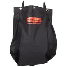 Rubbermaid Commercial 9T81 30 gallon Capacity, 33" Length x 10-1/2" Width x 17-1/2" Height, Black Color, Compact Fabric Replacement Bag