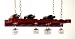 Hanging Wine & Stemware Rack, Dark Cherry