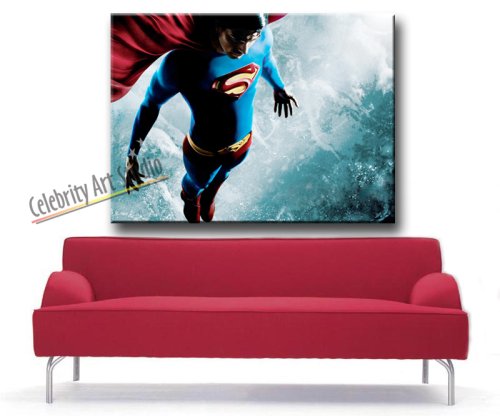 SUPERMAN RETURNS VER 2 ART GALLERY WRAP CANVAS 28X20