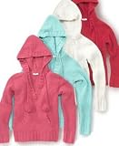Greendog Girls Plush Hooded Pullover