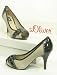 s.Oliver Peeptoe Pumps Peep Toe beige / schwarz