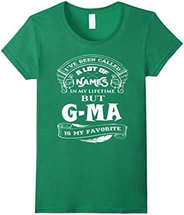 Women's FAMILY shirt : G MA IS MY FAVORITE NAME shirt Medium Kelly Green