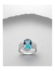 CZ Ring In 92.5 Sterling Silver