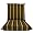 Tropical Palm Black Forest Stripe