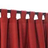 WeatherSmart Outdoor Curtain with Tabs - Garnet - 54x96