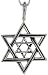 Sterling Silver Star of David Charm, 2 1/8