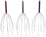 3-Pack Kikkerland Head Massager (Colors May Vary)