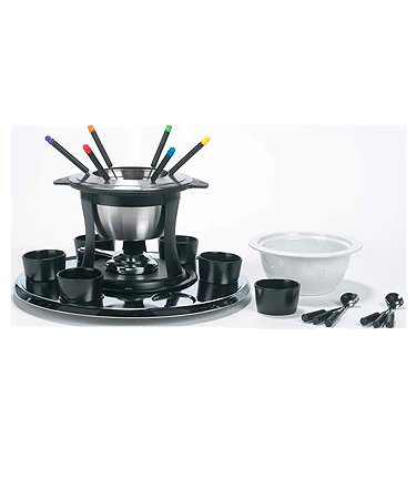 Trudeau Ultimate Lazy Susan 3 in 1 Fondue Set