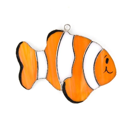 Switchables Clown Fish Stained Glass Nightlight Cover Christopher M
