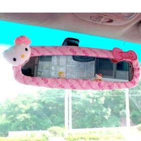 Sanrio Hello Kitty Car Rear View Mirror Cover pink