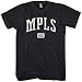 Minneapolis 612 Men's T-shirt by Smash Vintage - Black, XX-Large