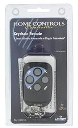 Leviton HCCKR-E Wireless Keychain RF Remote, Black