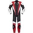 Alpinestars Trigger Men's 1-Piece Leather Street Bike Racing Motorcycle Race Suits w/ Free B&F Heart Sticker Bundle - Red