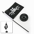 Flying Spaghetti Monster Flag with Holder