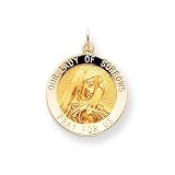 14k Our Lady of Sorrows Medal Pendant