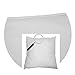 Mybecca 26 X 26 pillow Insert Sham Square Form Polyester Premium Hypoallergenic Stuffer, Standard/White - MADE IN USA