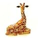 Resting Giraffe Figurine BOX Swarovski Crystals 24K Gold Jewelry Box, Trinket or Pill Box Limited Edition with Certificate of Authenticity