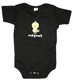 Chick Magnet - Silly Baby Bodysuit, Black, 18 - 24 Months