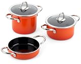 Silit 13172812 Topf Set 4 Teiliges Mini Max wild orange