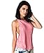 Coqueta Swimwear Open T-back Tank Sexy Halter Tunic Backless Sport Shirt PINK