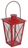 Sunset Vista Designs Garden Rainbows Collection Lantern, Red, Medium