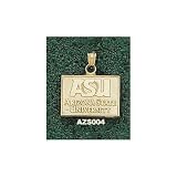 Arizona State Rect Asu Charm/Pendant -14K/10K, Stainless Steel or Gold Plated
