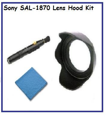 Canon EF 50mm f/1.4 USM Pro Digital Lens Hood (Flower Design) (58mm) + DIGI Microfiber Cleaning Cloth + Vivitar Lens Cleaning Pen.