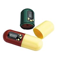 Timer Pill Holder Alarm Pillbox Capsule Medicine Case