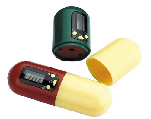 Timer Pill Holder Alarm Pillbox Capsule Medicine Case