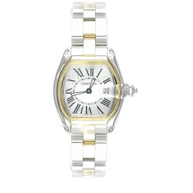 Cartier Women's Roadster Stainless Steel and 18K Gold Watch #W62026Y4